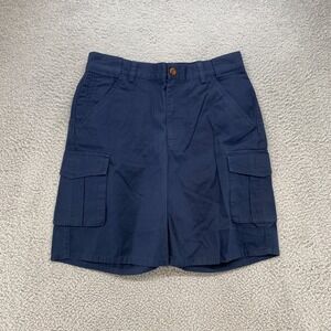 Filson Cargo Shorts Womens Size 6 Navy Blue Work Shorts 100% Cotton Grunge